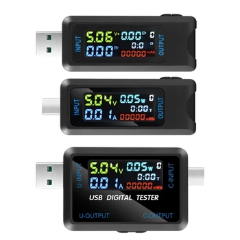 USB/USB C Tester Multimetru Digital 4.5-36V 0-5A Metru de Putere și Curent Tester Detector, Volmeter Ampermetru