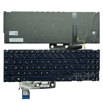 UX533 franceză Iluminare Tastatura Pentru Asus ZenBook UX533F UX533FD UX533FN UX533FTC UX534 UX534F UX534FAC SN2580BL3 Albastru AZERTY