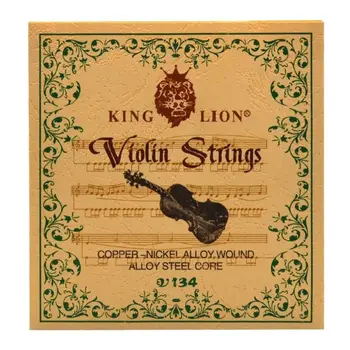 V134 Regele Leu Coardă De Vioară Vioară Piese Miez De Oțel Cupru Alb Vioara String Set Universal De Cupru-Nichel Clasa De Muzica