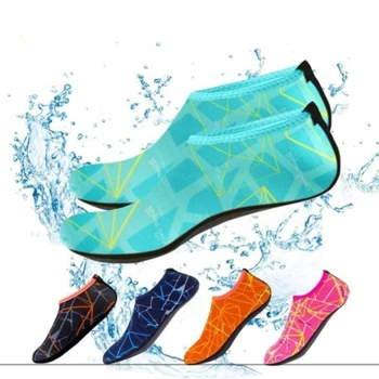 Vara Apa Pantofi Pentru Bărbați Pantofi De Înot Aqua Pantofi De Plaja Si Mare Plus Dimensiunea Pantof Sport Pentru Bărbați Cu Dungi Colorate Zapatos Hombre