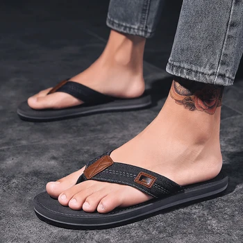 Vara, Baie, Papuci de casă Bărbați Clasic Flip-Flops de Cusut Sandale pentru Bărbați Respirabil Flip-Flops Barbati papuci barbati