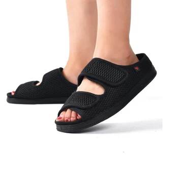 Vara Confortabil Diabet Pantofi Deget Umflat Glezna Picior Înălțime Codul De Vârstă Mijlocie, În Vârstă Sandale Umflate Reglabil Papuci