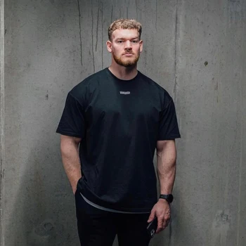Vara Noi Joggeri Bărbați Supradimensionate Moda T-Shirt Casual Barbati Haine Hip-Hop Liber Mâneci Scurte Sală de Fitness Sport T-shirt