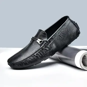 Vara Nou Stil Mocasini Piele Barbati Pantofi Casual Stil coreean la Modă din Piele de Toate-Meci la Modă pentru Bărbați Pantofi Loafer
