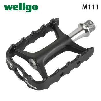 Wellgo M111 Aluminiu Forjat Cr-Mo Rulment Pedala de Biciclete pentru MTB BMX City Road Touring Biciclete Pliante Biciclete, Piese de Bicicleta