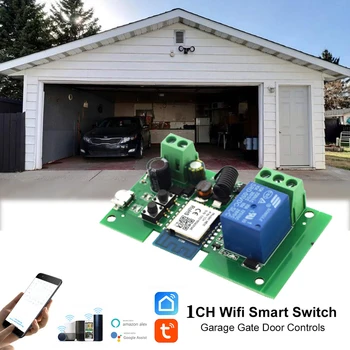 Wifi Deschizator de Usi de Garaj Inteligent Switch12V 24V 220V Releu Modulul 1 2 4 Canale Usa de Garaj Receptor de Automatizare pentru Porti Alexa