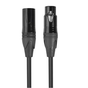 XLR Cablu de sex Masculin La Feminin Semnalului Audio prin Cablu Canon Echilibrat XLR Karon Microfon 3 Pin XLR Cablu 10FT Negru