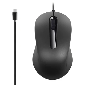 Y1UB Tip C Mouse-ul Ergonomic USB C Șoareci 3 Butoane, 1000 DPI, Jocuri de noroc și de Birou