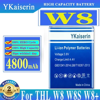 YKaiserin W8 4800mah Acumulator Nou Pentru THL W8 W8S W8 Plus W8Plus Înlocuirea Bateriei