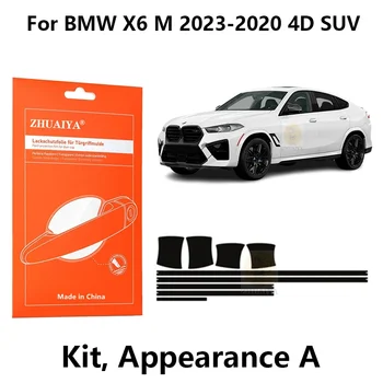 ZHUAIYA Margine a Ușii Paznicii Mânerul Ușii Cupa Vopsea de Protecție de Film TPU PPF Pentru BMW X6 M 2023-2020 4D masina SUV assecories