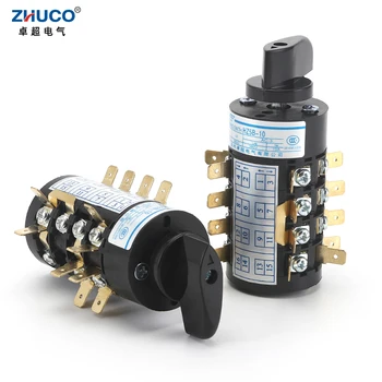 ZHUCO HZ5B-20/4.CCC 4.BBB 20A 660V 4 Faza 16 Șuruburi Rotativ Cam Transfer Combinație Comutator Pentru Aparat de Sudura Electric