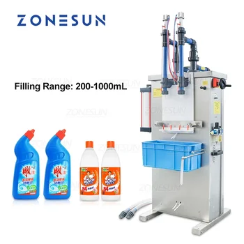 ZONESUN Corozive Lichid de Umplere masini ZS-YTCR2 2 Duze Industriale pe Deplin Pneumatice Alcool, Produse Chimice, Sticlă
