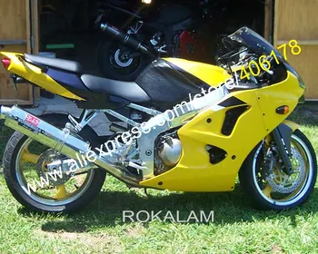 ZX-6R 98-99 ABS Motocicleta Carenajele Set Pentru Kawasaki Ninja ZX6R din 1998-1999 Galben Motocicleta Carenaj