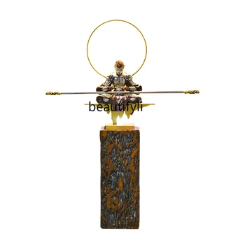 În Stil Chinezesc, Fantana Mare Etaj Camera De Zi Stil Intrarea Atmosferice Deschiderea De Cadouri Mare Sfânt Wukong Apa Care Curge Norocos